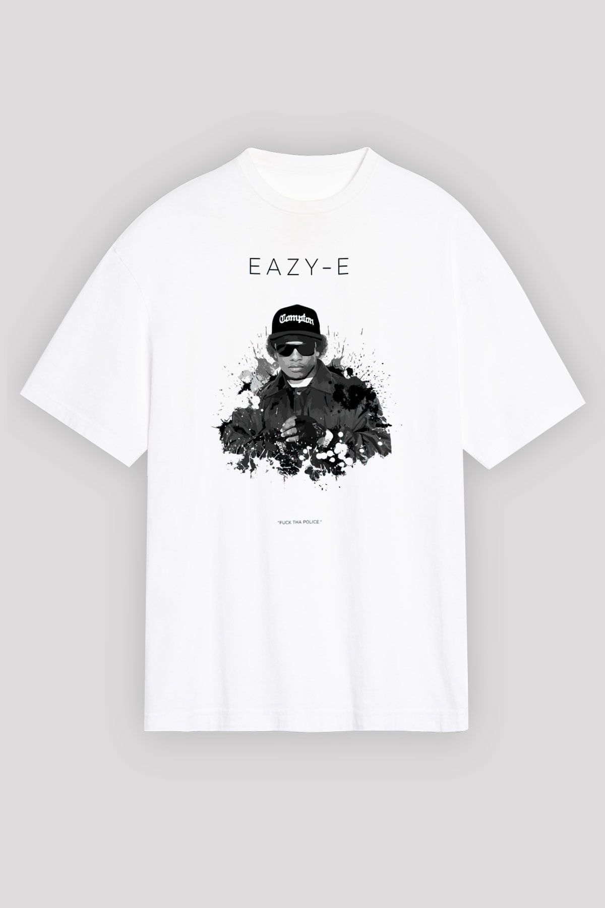 Eazy-E Beyaz Unisex Tişört T-Shirt - TişörtFabrikası