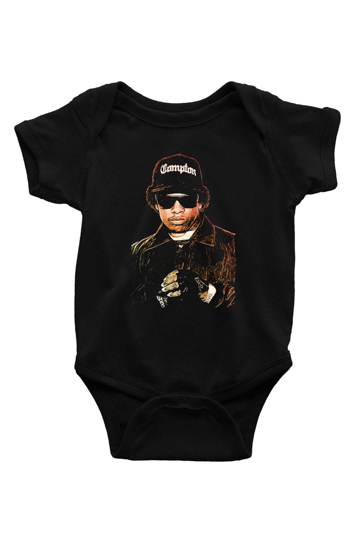 Eazy-E Siyah Bebek Body - Zıbın