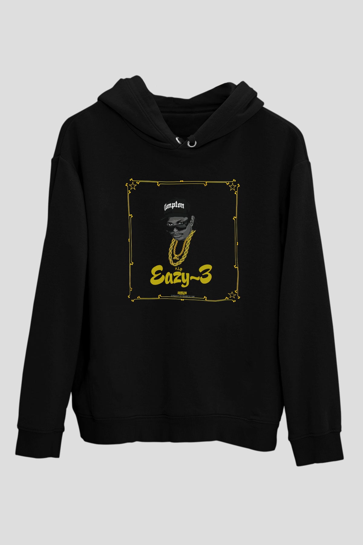 Eazy-E Siyah Unisex Hoodie