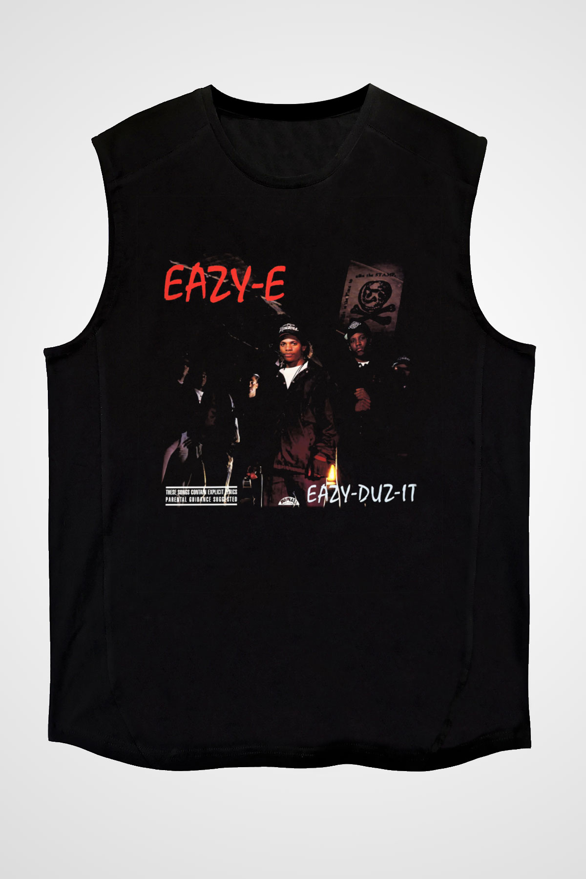 Eazy-E Siyah Unisex Kolsuz Tişört