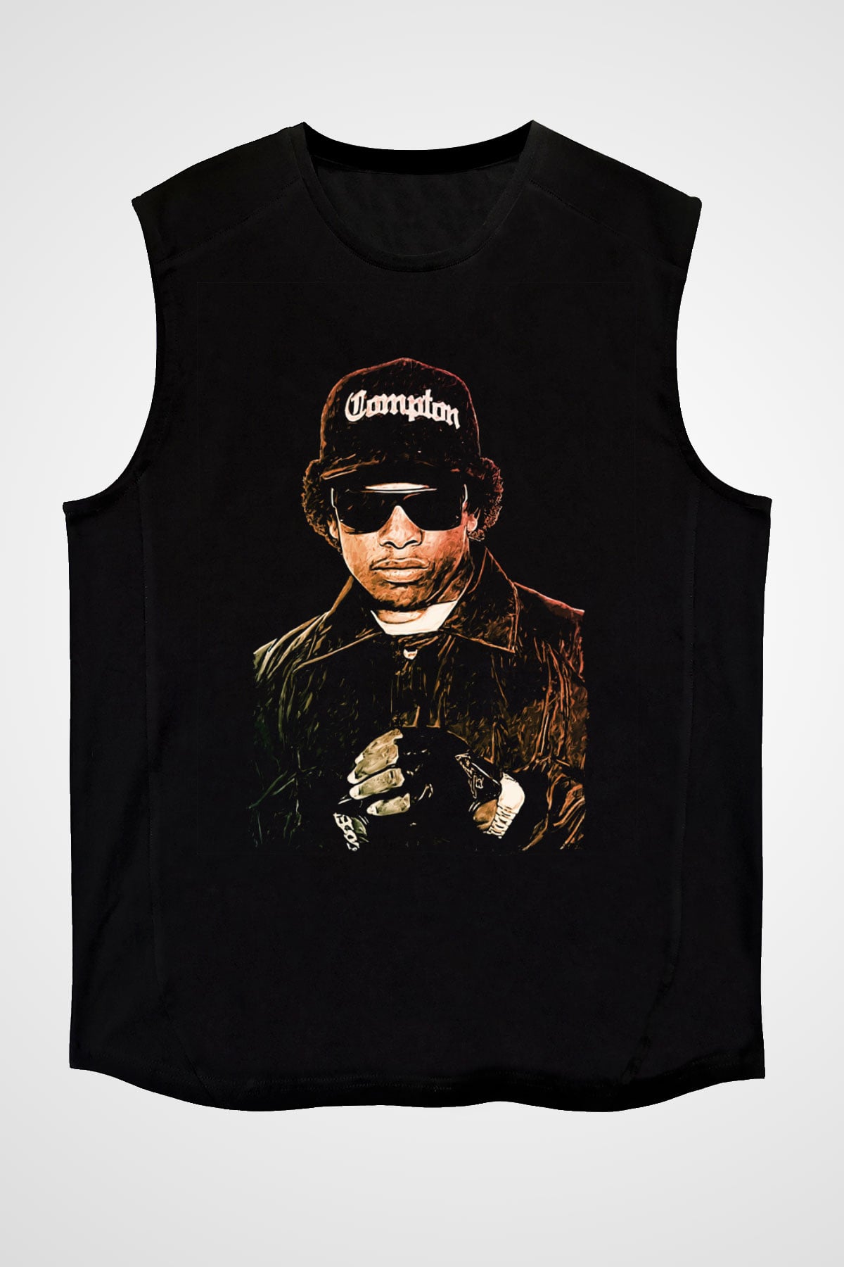 Eazy-E Siyah Unisex Kolsuz Tişört