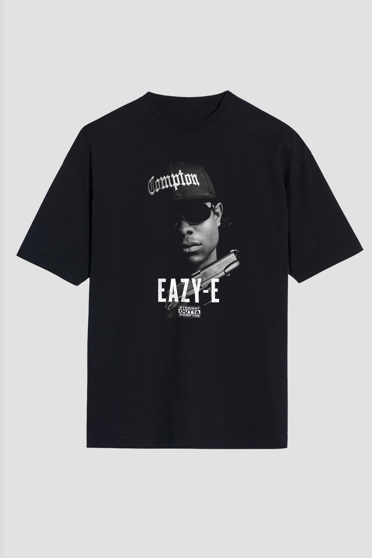 Eazy-E Siyah Unisex Oversize Tişört T-Shirt