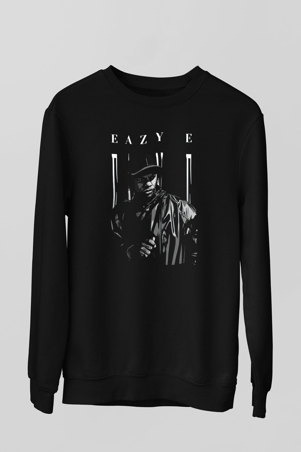 Eazy-E Siyah Unisex Sweatshirt