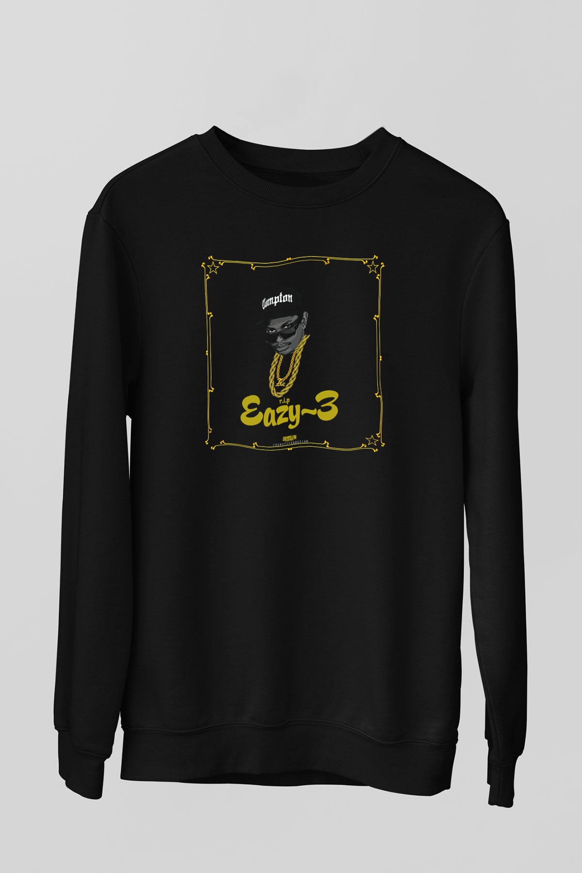 Eazy-E Siyah Unisex Sweatshirt