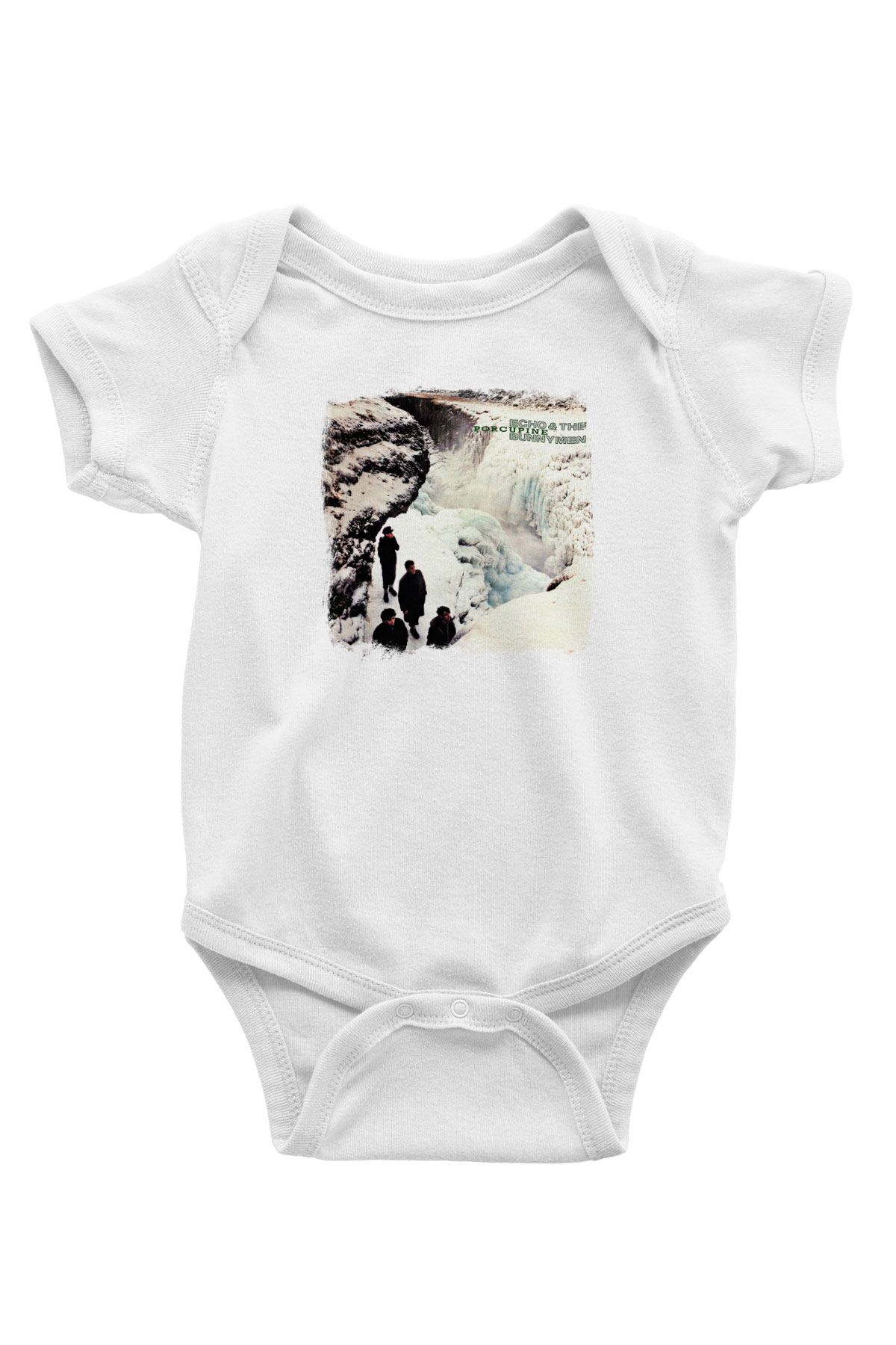 Echo and The Bunnymen Baskılı Unisex Beyaz Bebek Body - Zıbın
