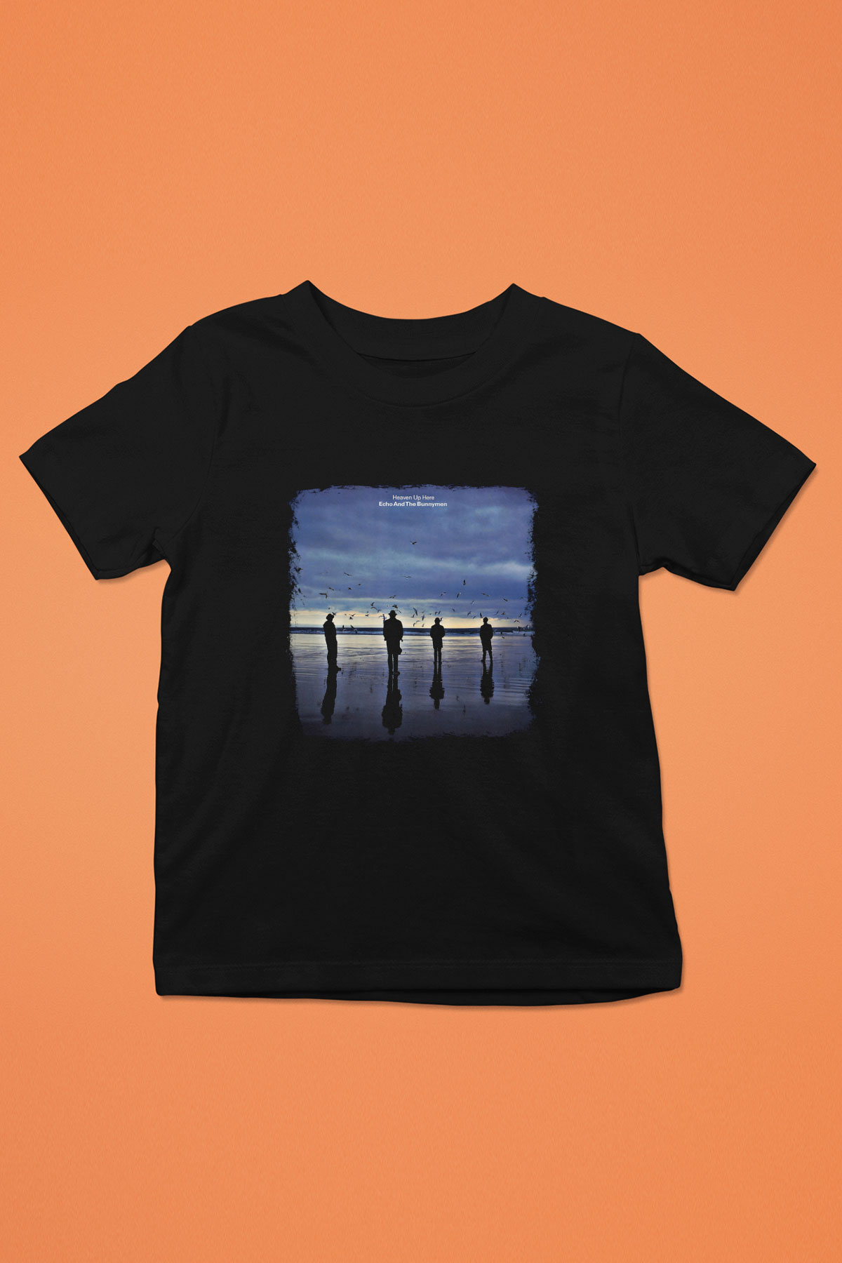 Echo and The Bunnymen Baskılı Unisex Siyah Çocuk Tişört