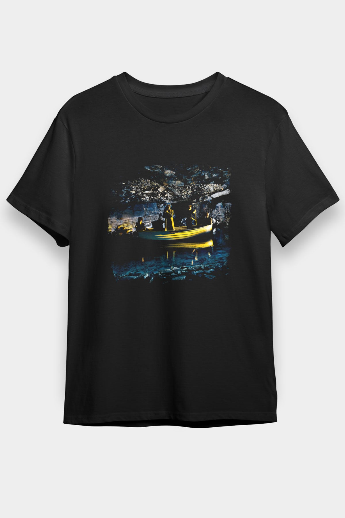 Echo and The Bunnymen Baskılı Unisex Siyah Tişört