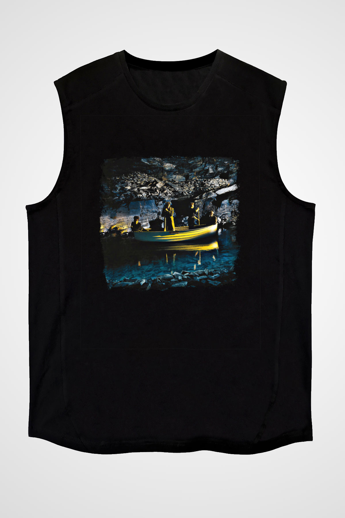 Echo and The Bunnymen Baskılı Unisex Siyah Kolsuz Tişört