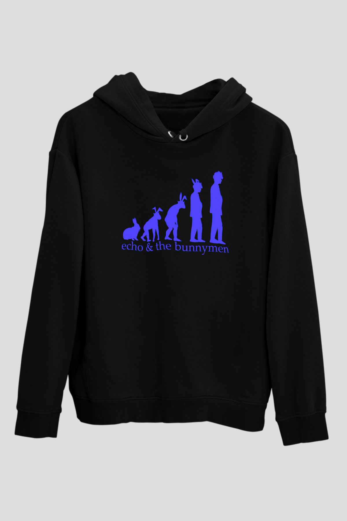 Echo and the Bunnymen Siyah Unisex Hoodie