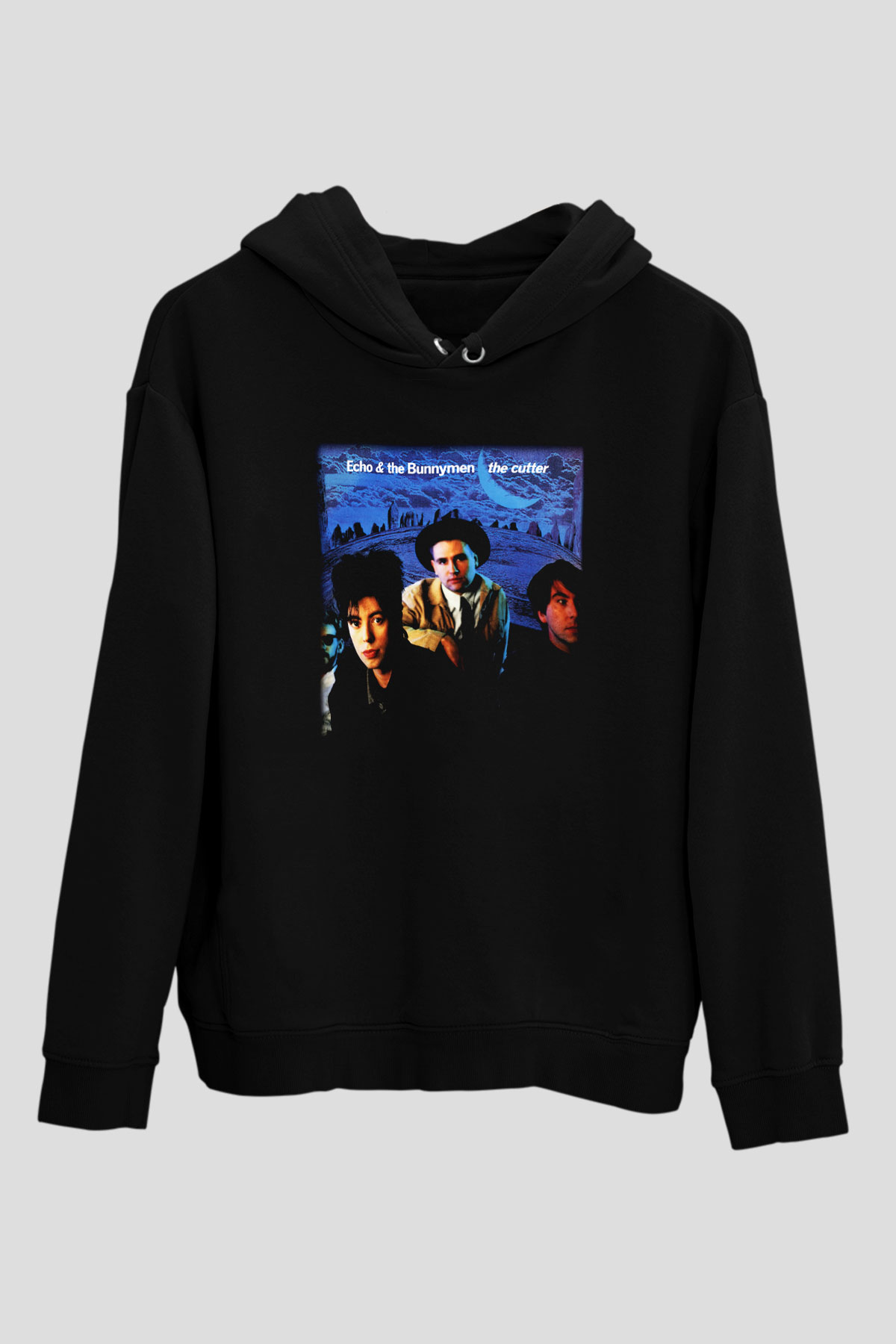 Echo and the Bunnymen Siyah Unisex Hoodie