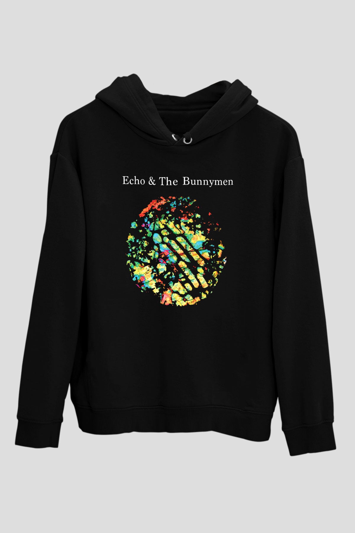 Echo and the Bunnymen Siyah Unisex Kapüşonlu Sweatshirt