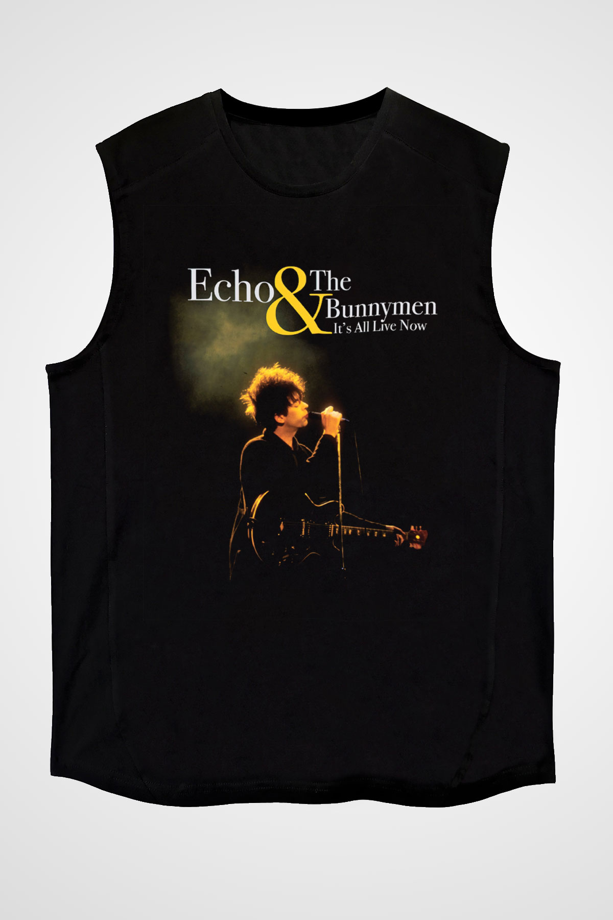 Echo and the Bunnymen Siyah Unisex Kolsuz Tişört