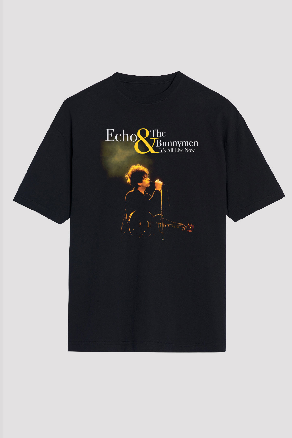 Echo and the Bunnymen Siyah Unisex Oversize Tişört T-Shirt
