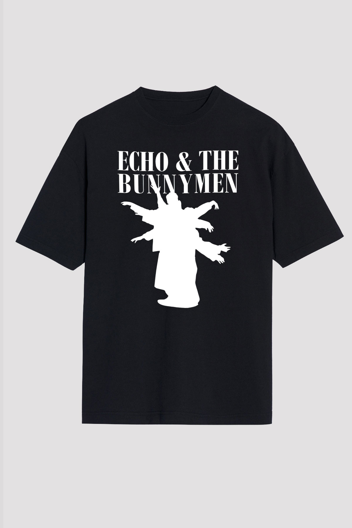Echo and the Bunnymen Siyah Unisex Oversize Tişört T-Shirt