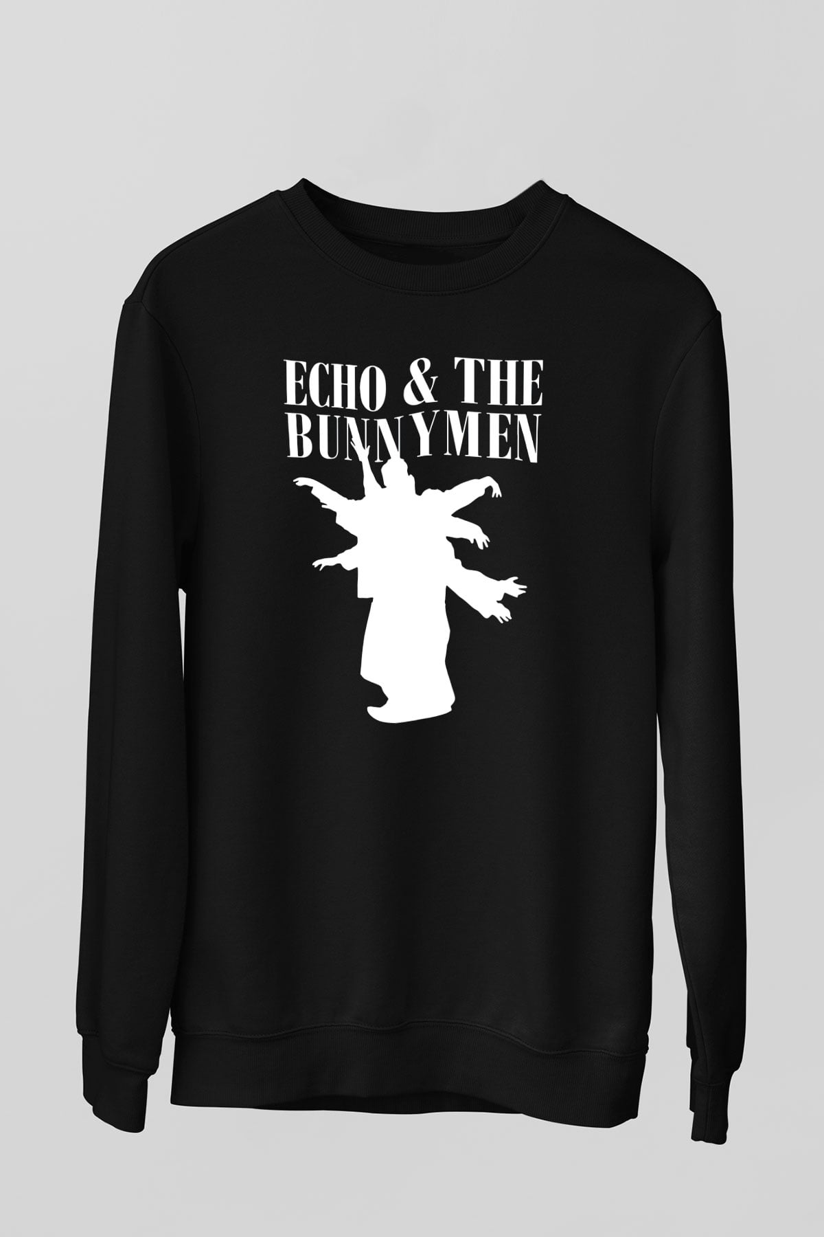 Echo and the Bunnymen Siyah Unisex Sweatshirt