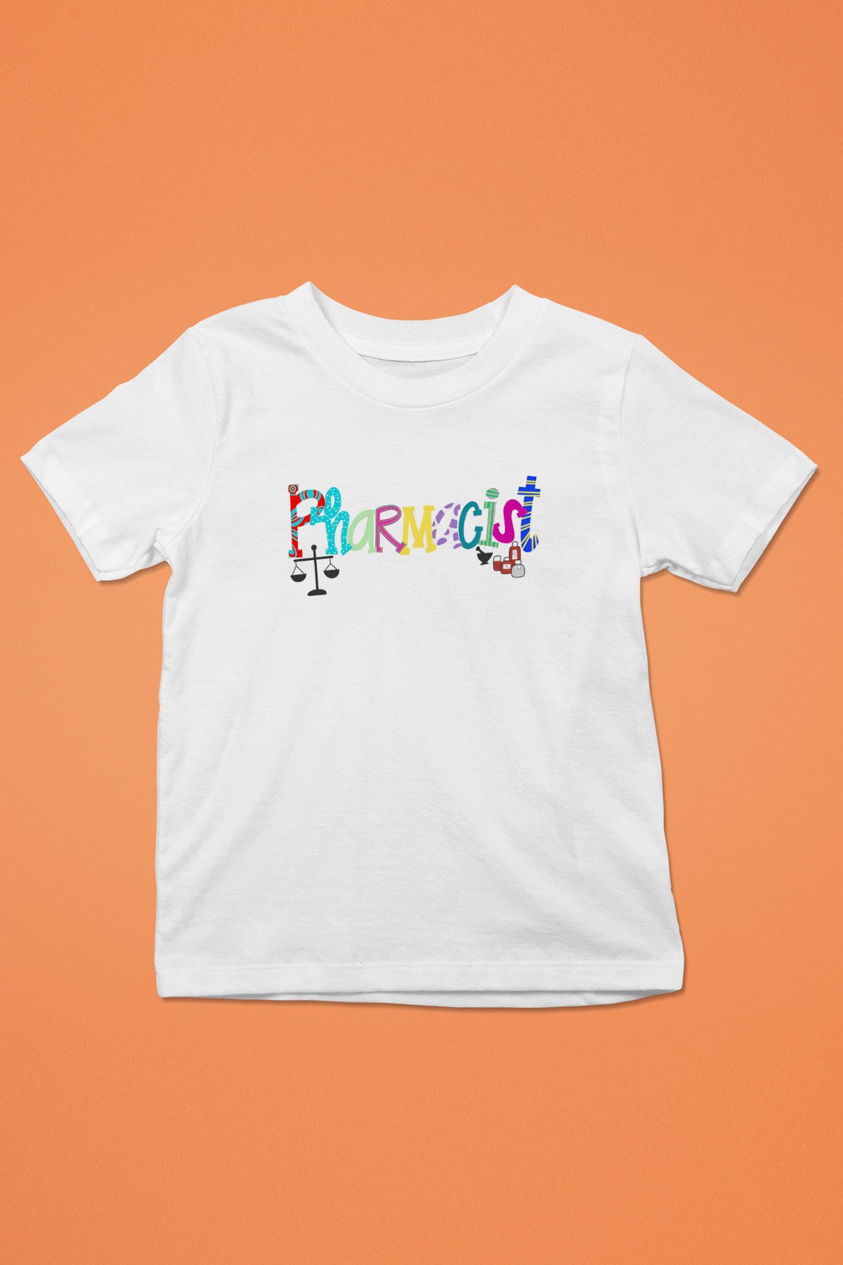 Eczacı Beyaz Unisex Çocuk Tişört