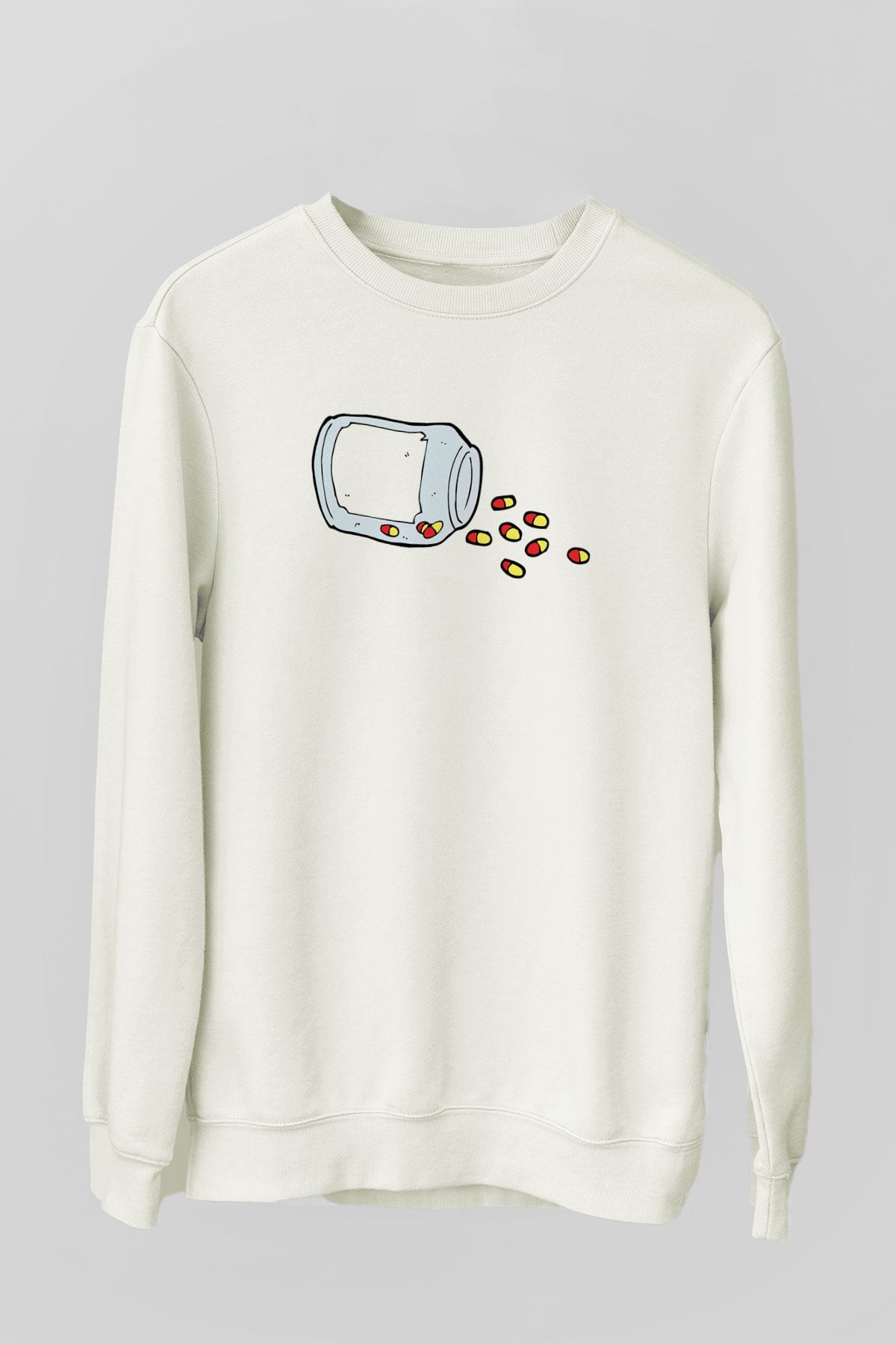 Eczacı Beyaz Unisex Sweatshirt