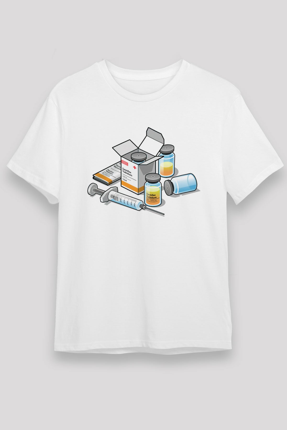 Eczacı Beyaz Unisex Tişört T-Shirt - TişörtFabrikası
