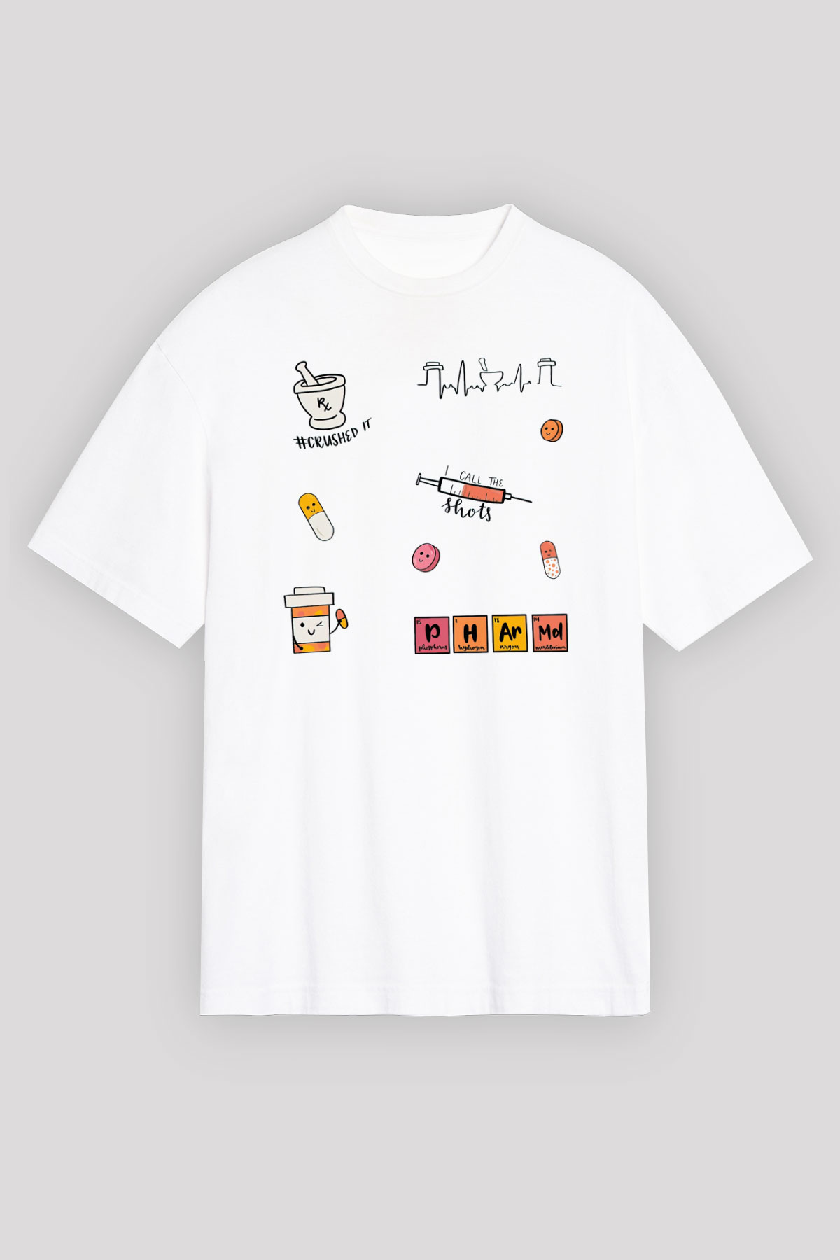 Eczacı Beyaz Unisex Tişört T-Shirt - TişörtFabrikası