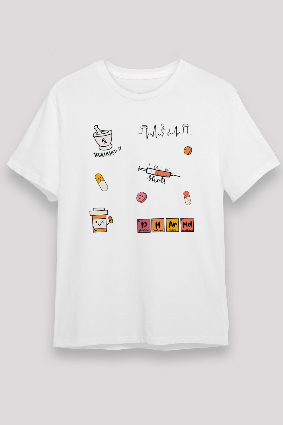 Eczacı Beyaz Unisex Tişört T-Shirt - TişörtFabrikası