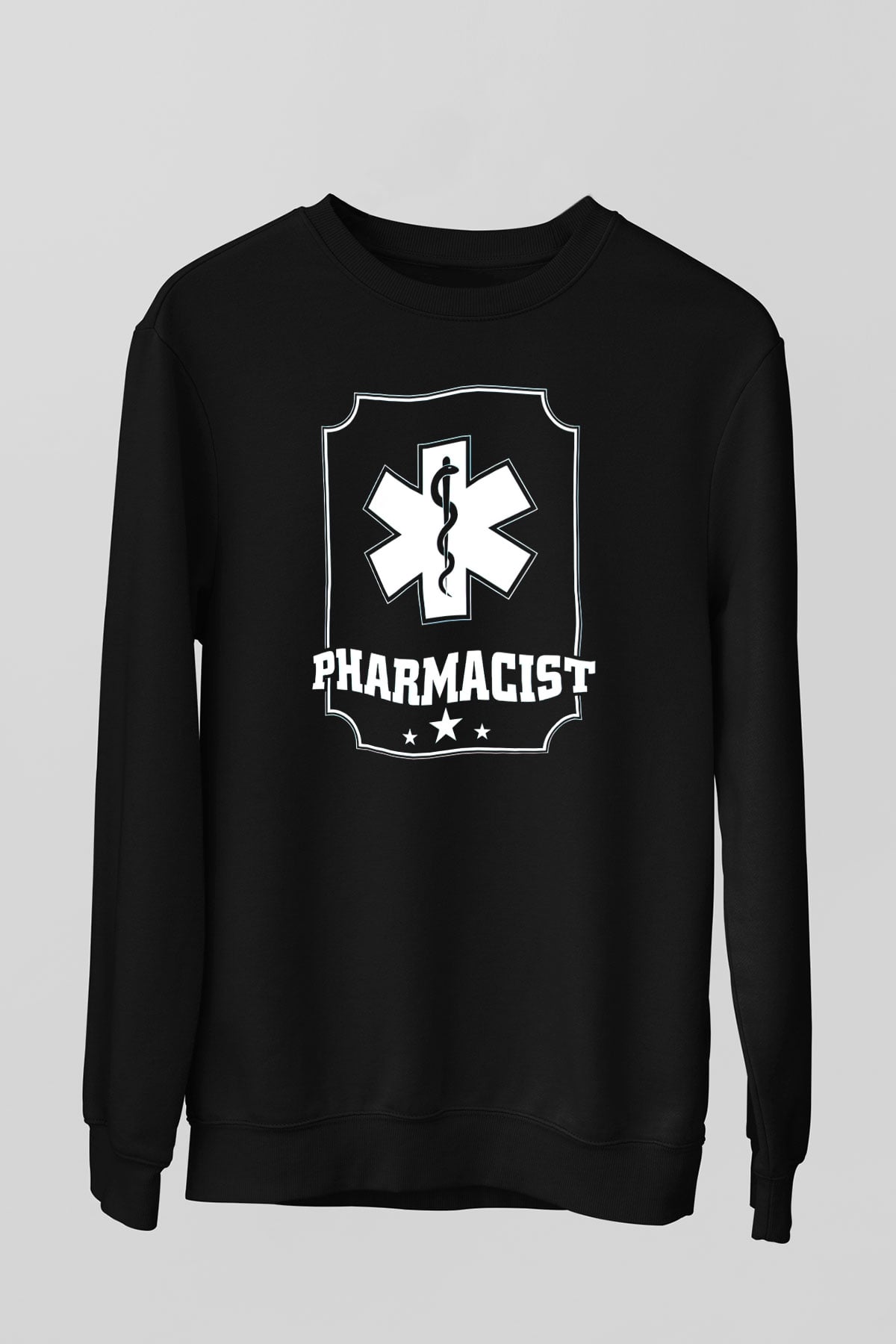 Eczacı Siyah Unisex Sweatshirt