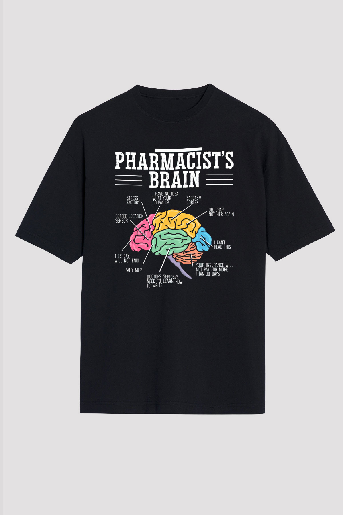 Eczacı Siyah Unisex Tişört T-Shirt - TişörtFabrikası