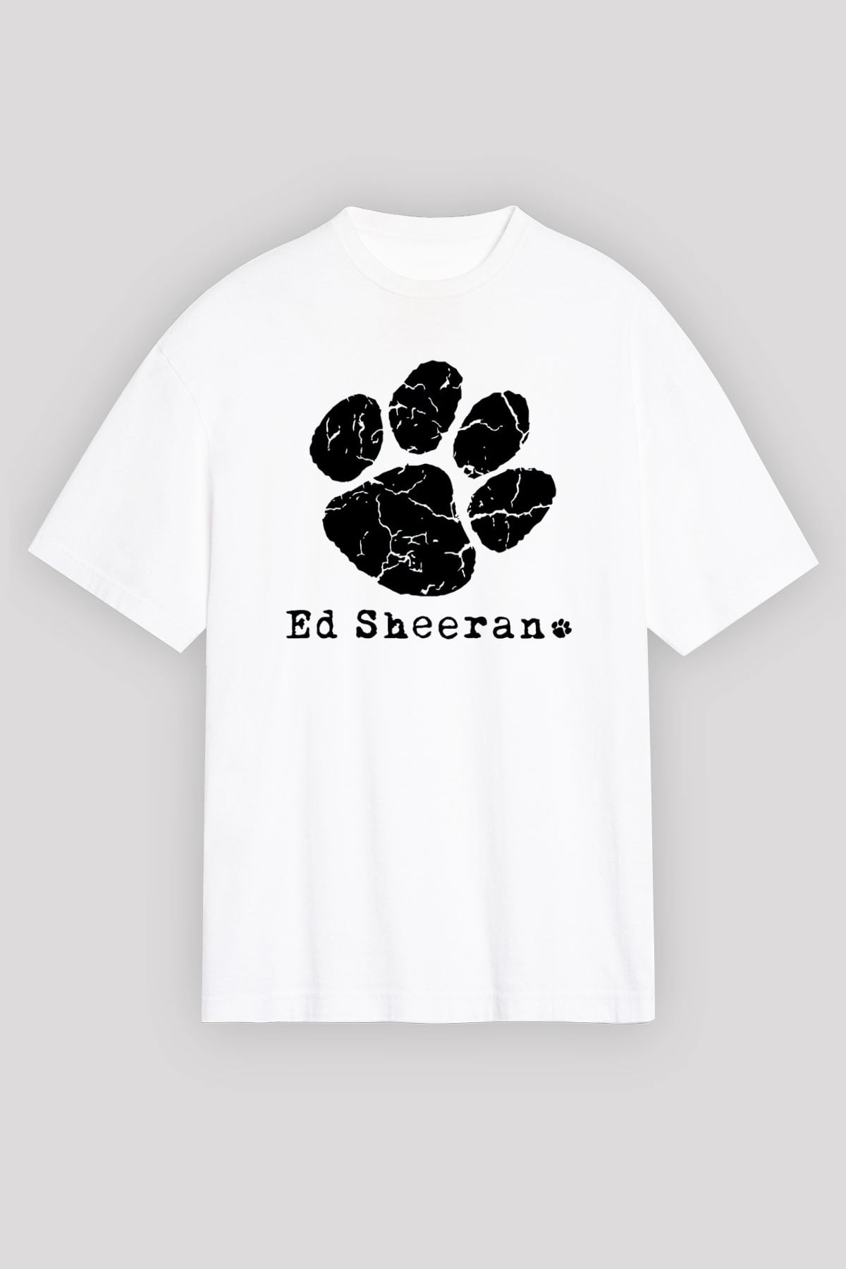 Ed Sheeran Beyaz Unisex Oversize Tişört T-Shirt