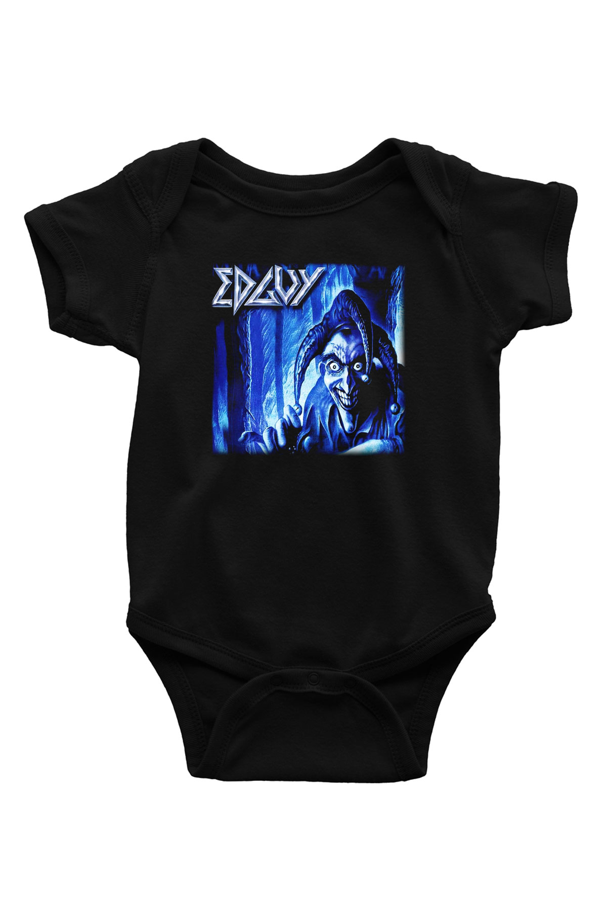 Edguy Baskılı Siyah Bebek Body - Zıbın