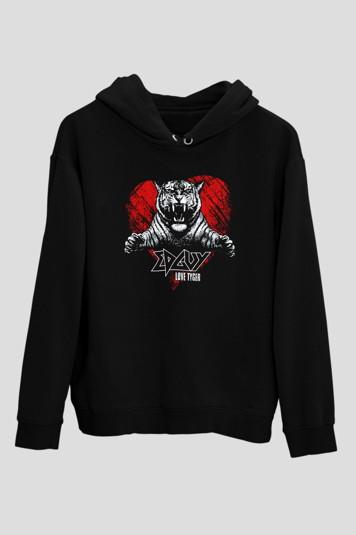 Edguy Siyah Unisex Kapüşonlu Sweatshirt