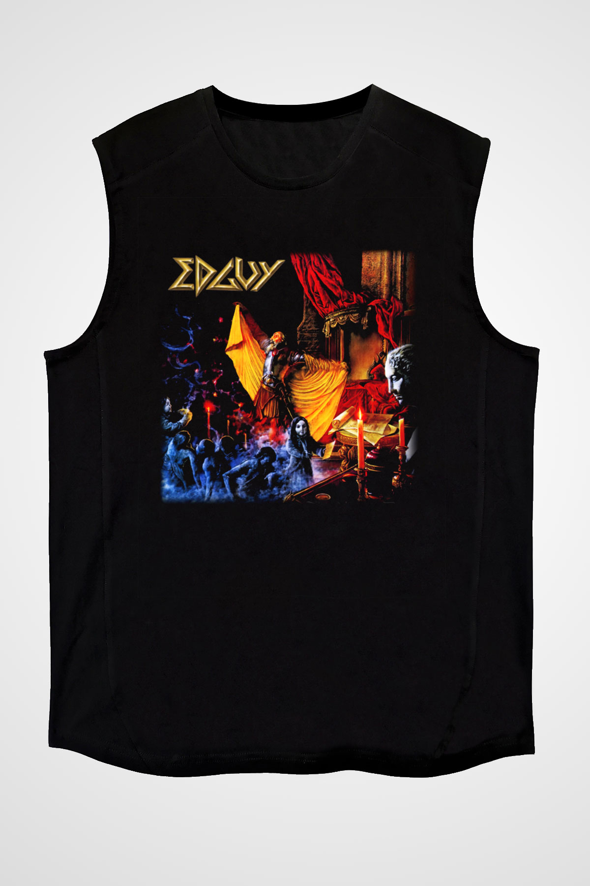 Edguy Siyah Unisex Kolsuz Tişört