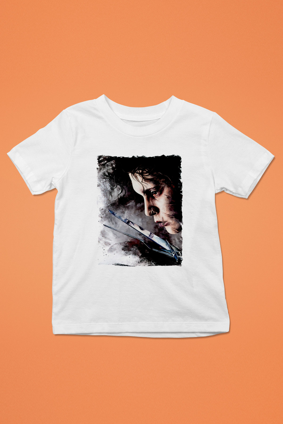 Edward Scissorhands Beyaz Unisex  Çocuk Tişört
