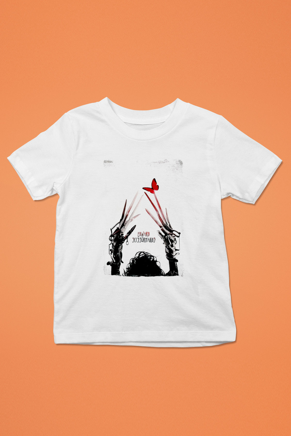 Edward Scissorhands Beyaz Unisex  Çocuk Tişört