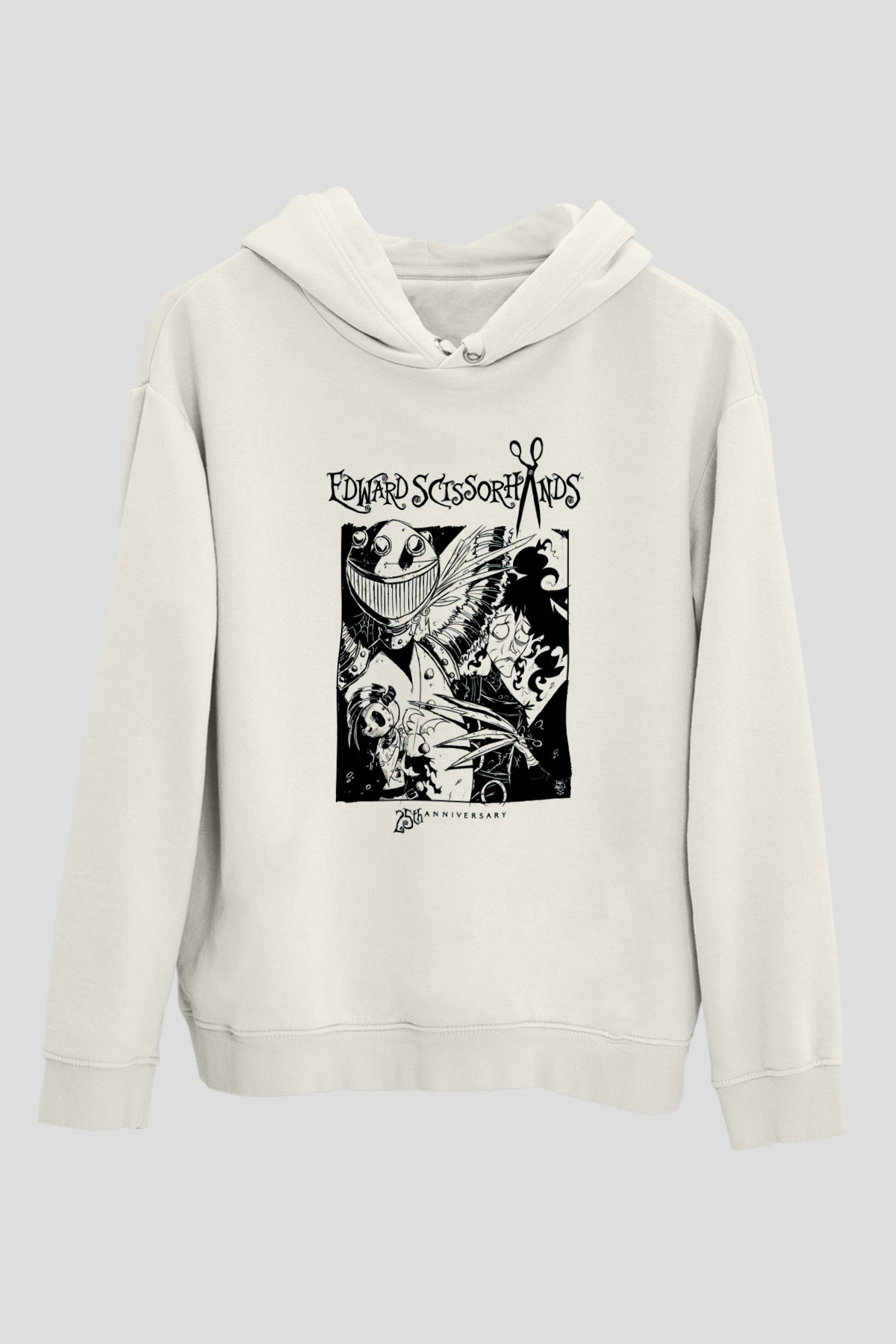 Edward Scissorhands Beyaz Unisex Hoodie