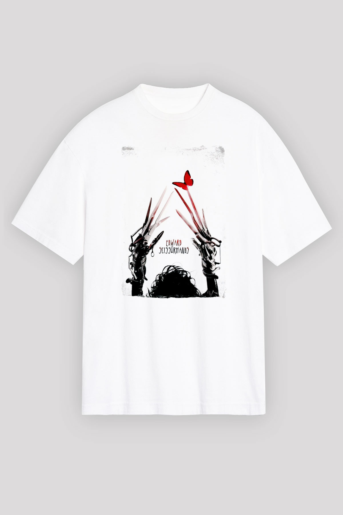 Edward Scissorhands Beyaz Unisex Tişört