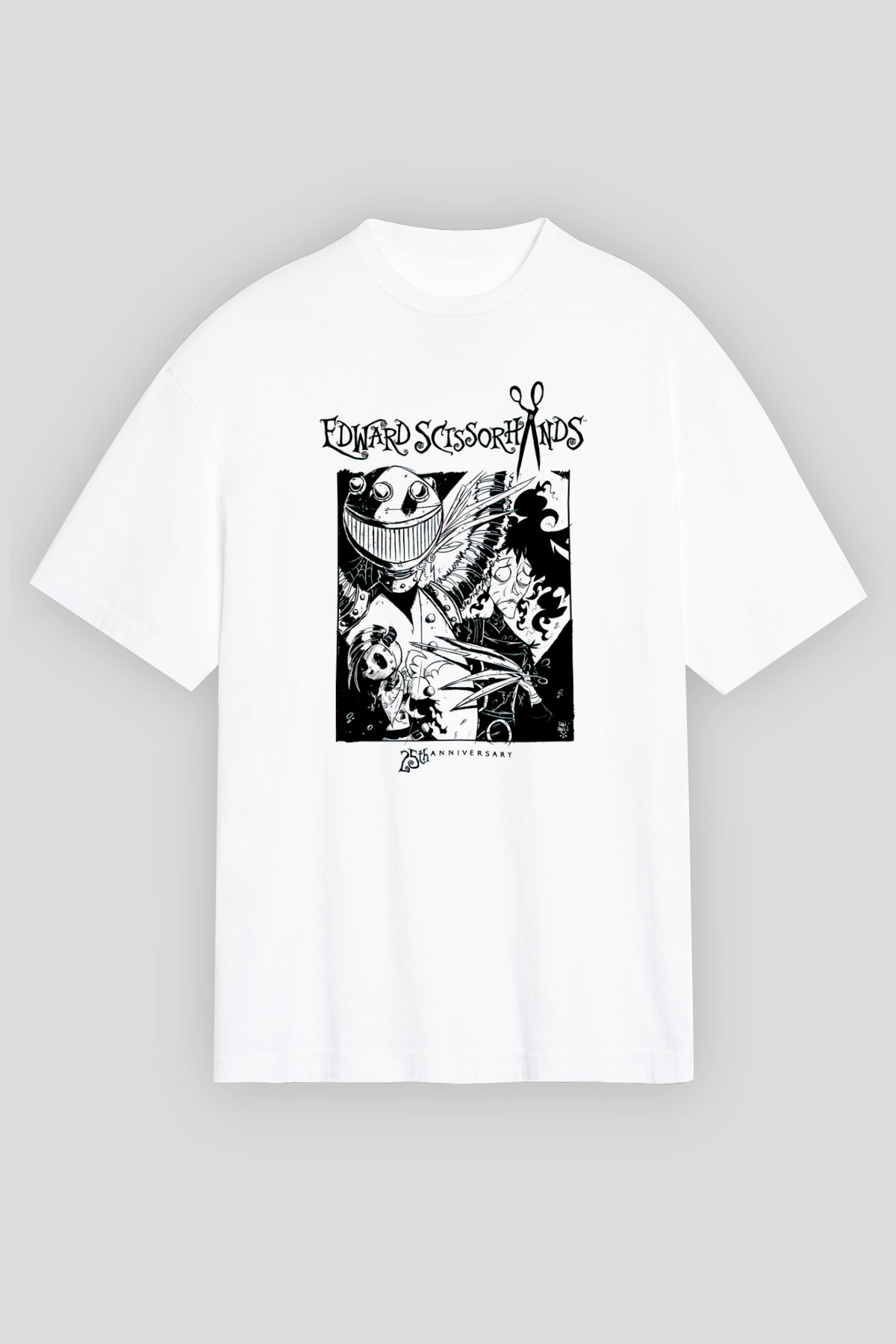 Edward Scissorhands Beyaz Unisex Tişört