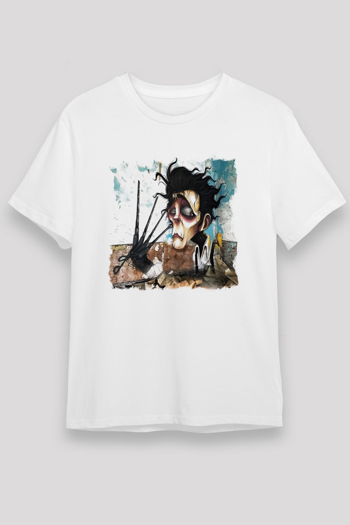 Edward Scissorhands Beyaz Unisex Tişört