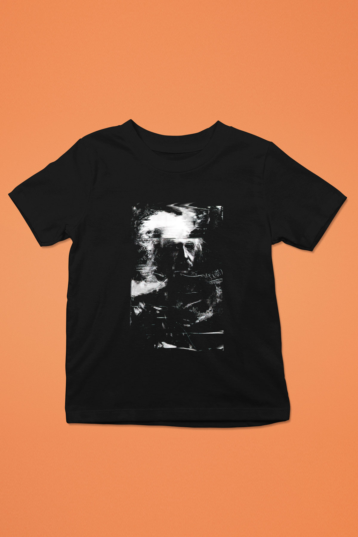 Einstein Baskılı Siyah Unisex Çocuk Tişört