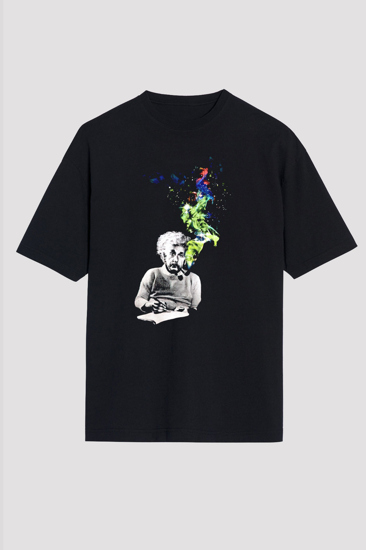 Einstein Siyah Unisex Tişört T-Shirt - TişörtFabrikası