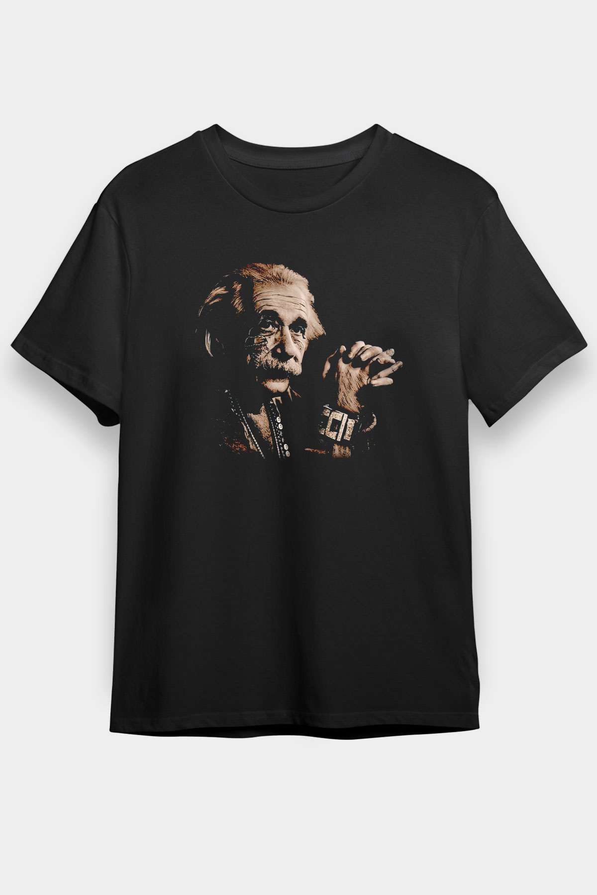 Einstein Siyah Unisex Tişört T-Shirt - TişörtFabrikası