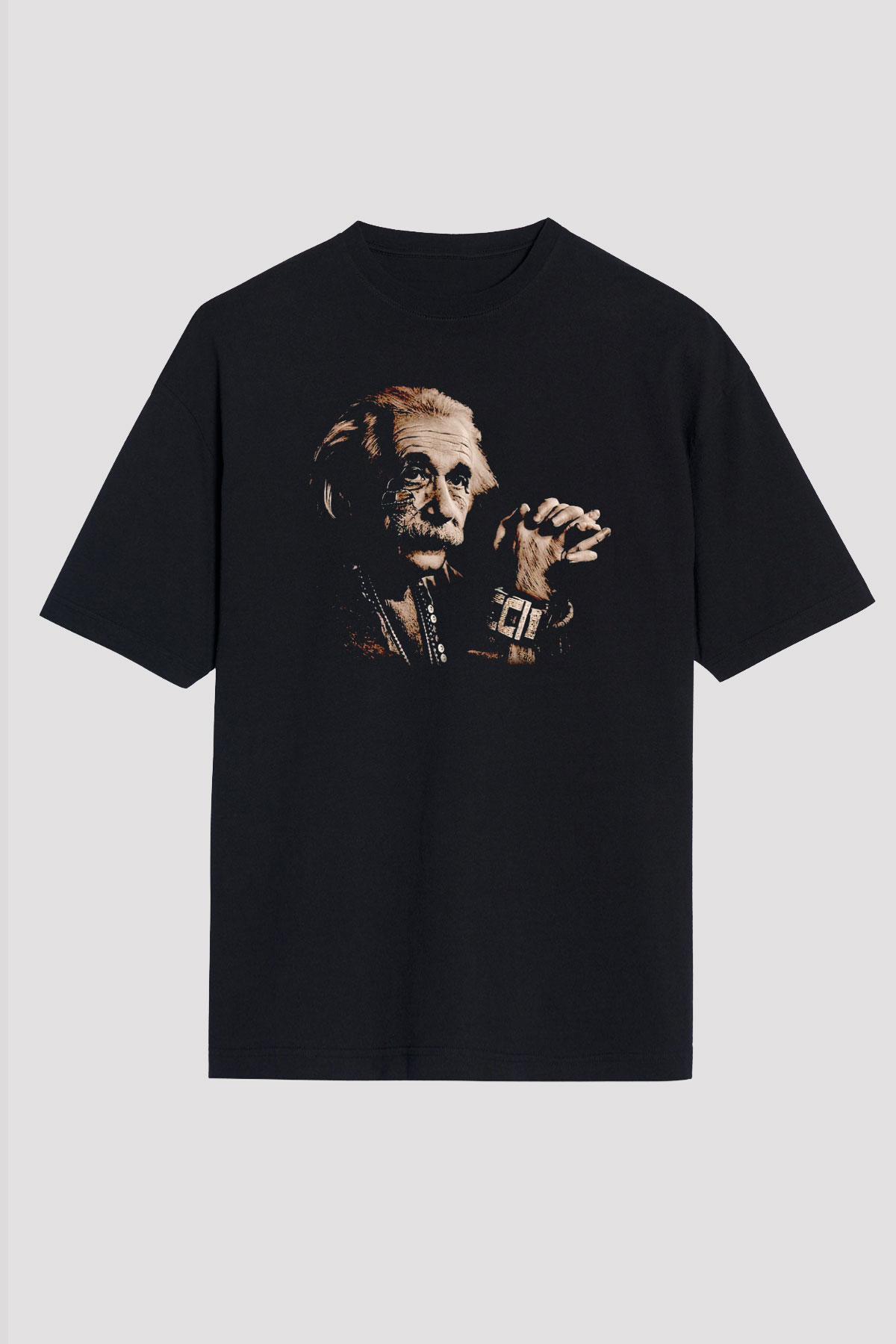 Einstein Siyah Unisex Tişört T-Shirt - TişörtFabrikası