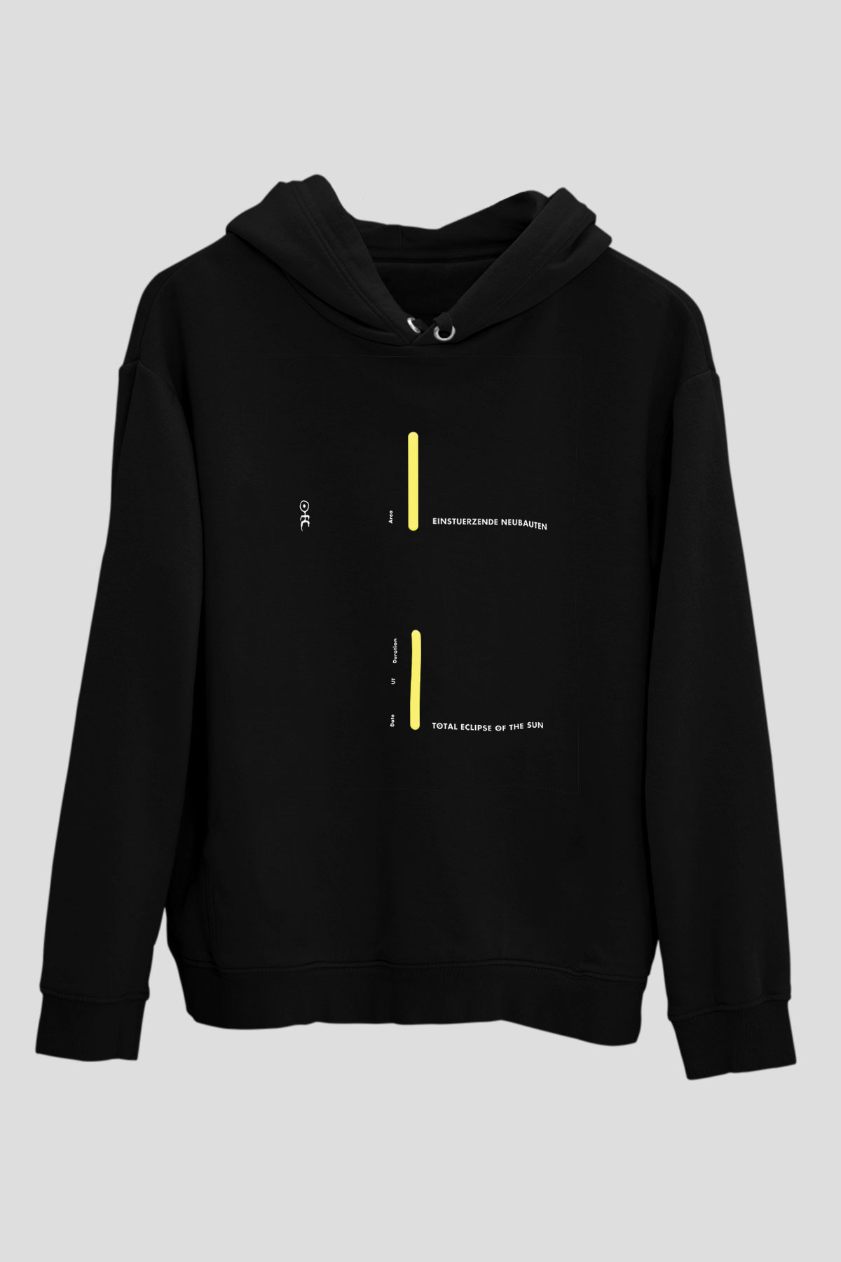 Einstürzende Neubauten Baskılı Unisex Siyah Hoodie