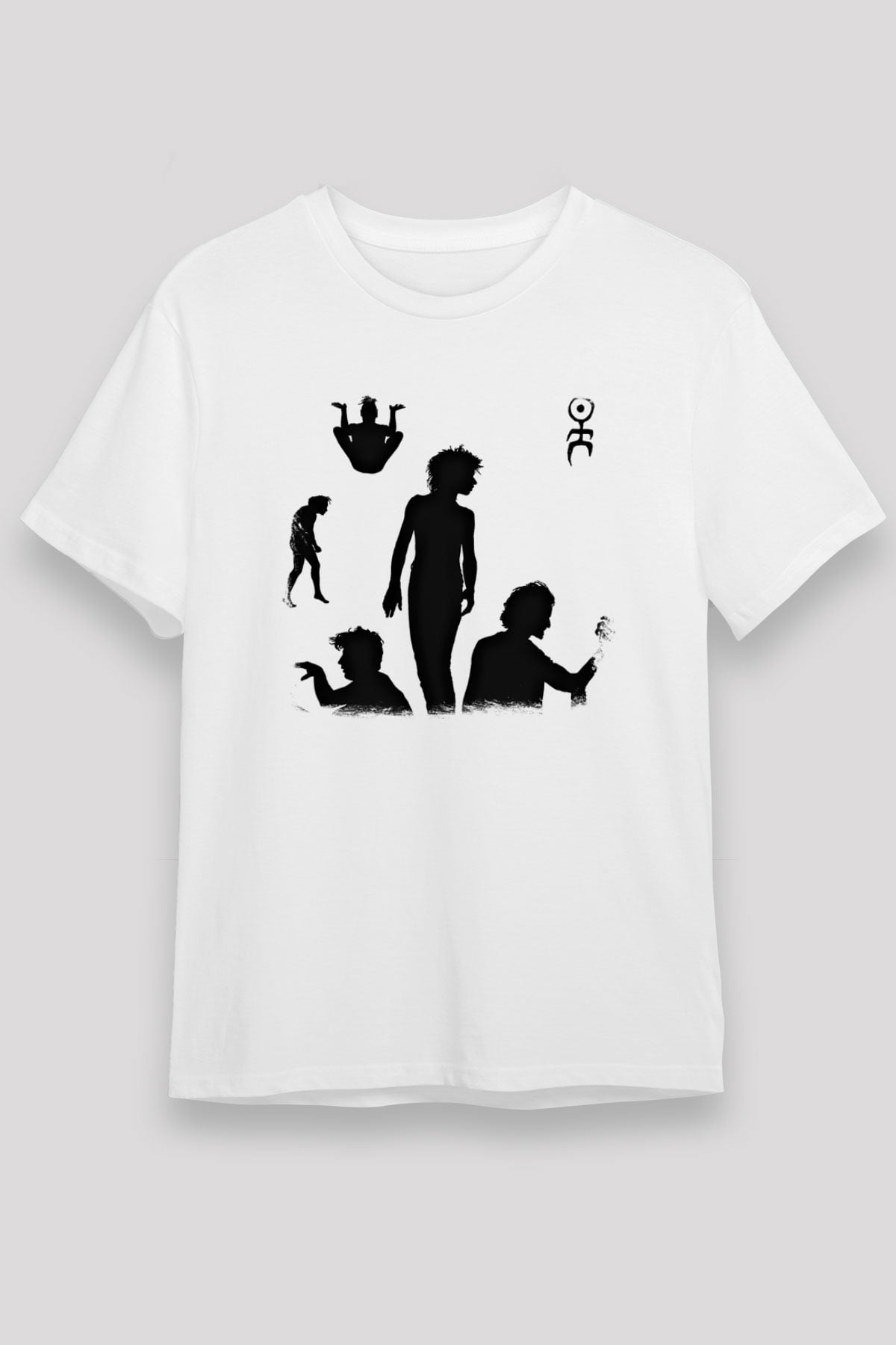 Einstürzende Neubauten Baskılı Unisex Beyaz Tişört