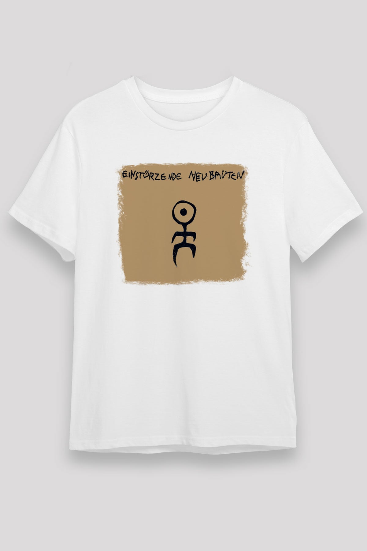 Einstürzende Neubauten Baskılı Unisex Beyaz Tişört