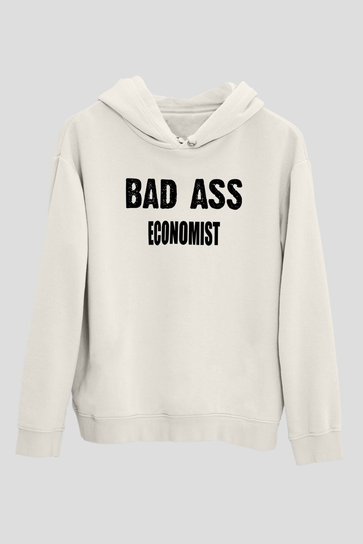 Ekonomist Beyaz Unisex Kapüşonlu Sweatshirt