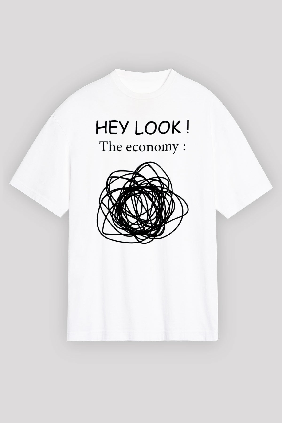 Ekonomist Beyaz Unisex Tişört T-Shirt - TişörtFabrikası