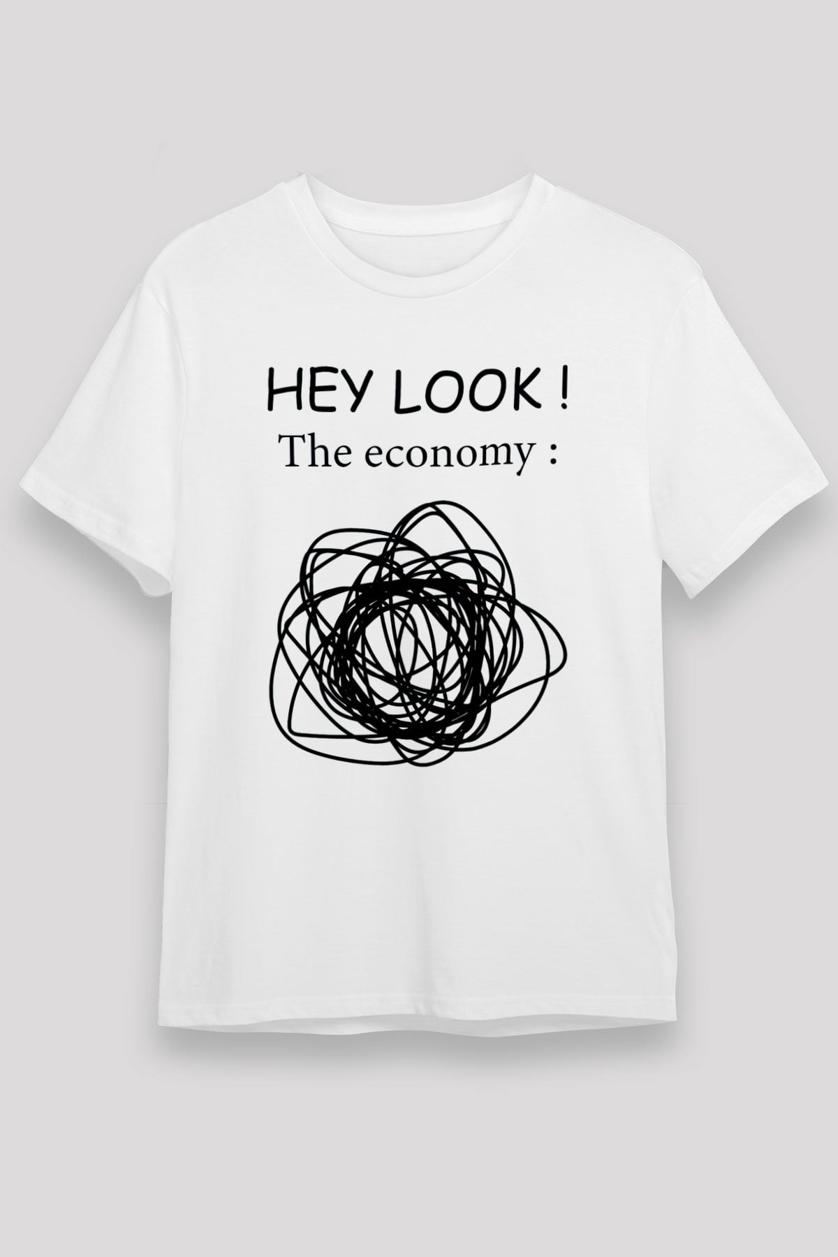 Ekonomist Beyaz Unisex Tişört T-Shirt - TişörtFabrikası