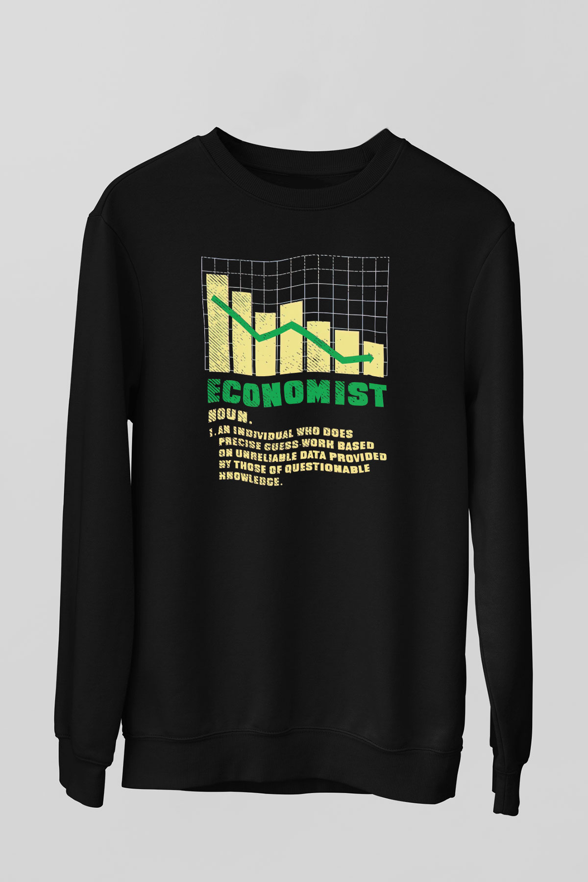 Ekonomist Siyah Unisex Sweatshirt