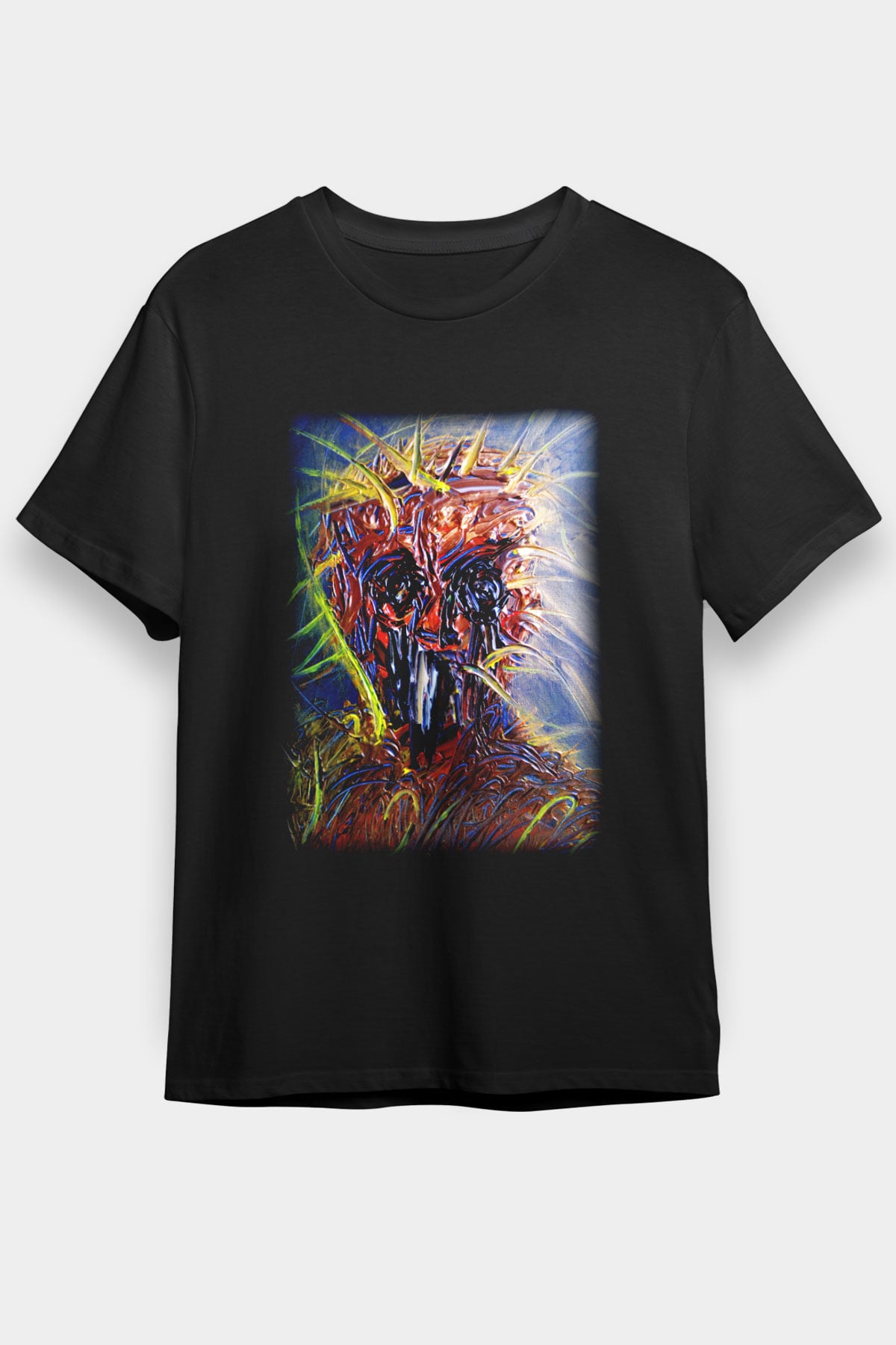 Ekspresyonizm Siyah Unisex Tişört T-Shirt - TişörtFabrikası