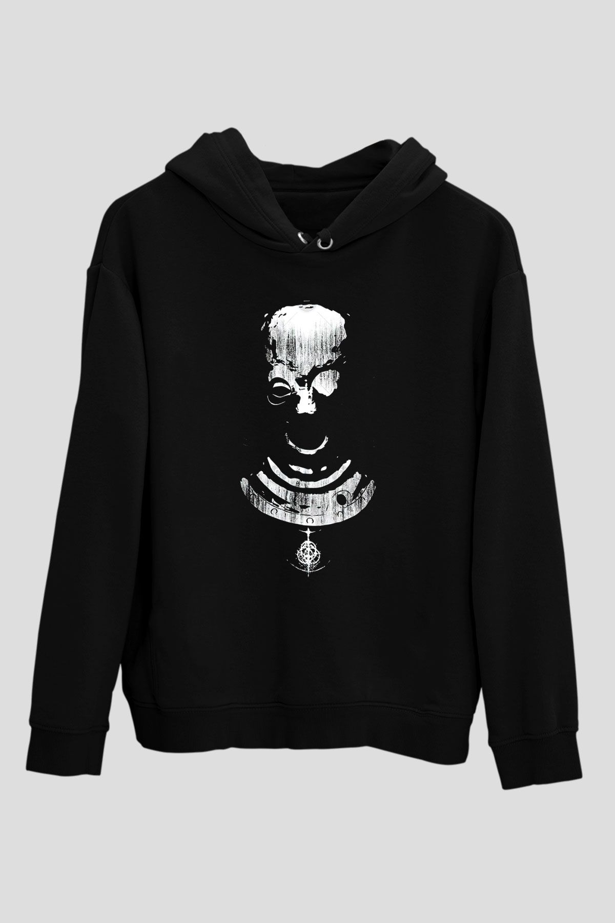 Elden Ring Baskılı Unisex Siyah Kapüşonlu Sweatshirt