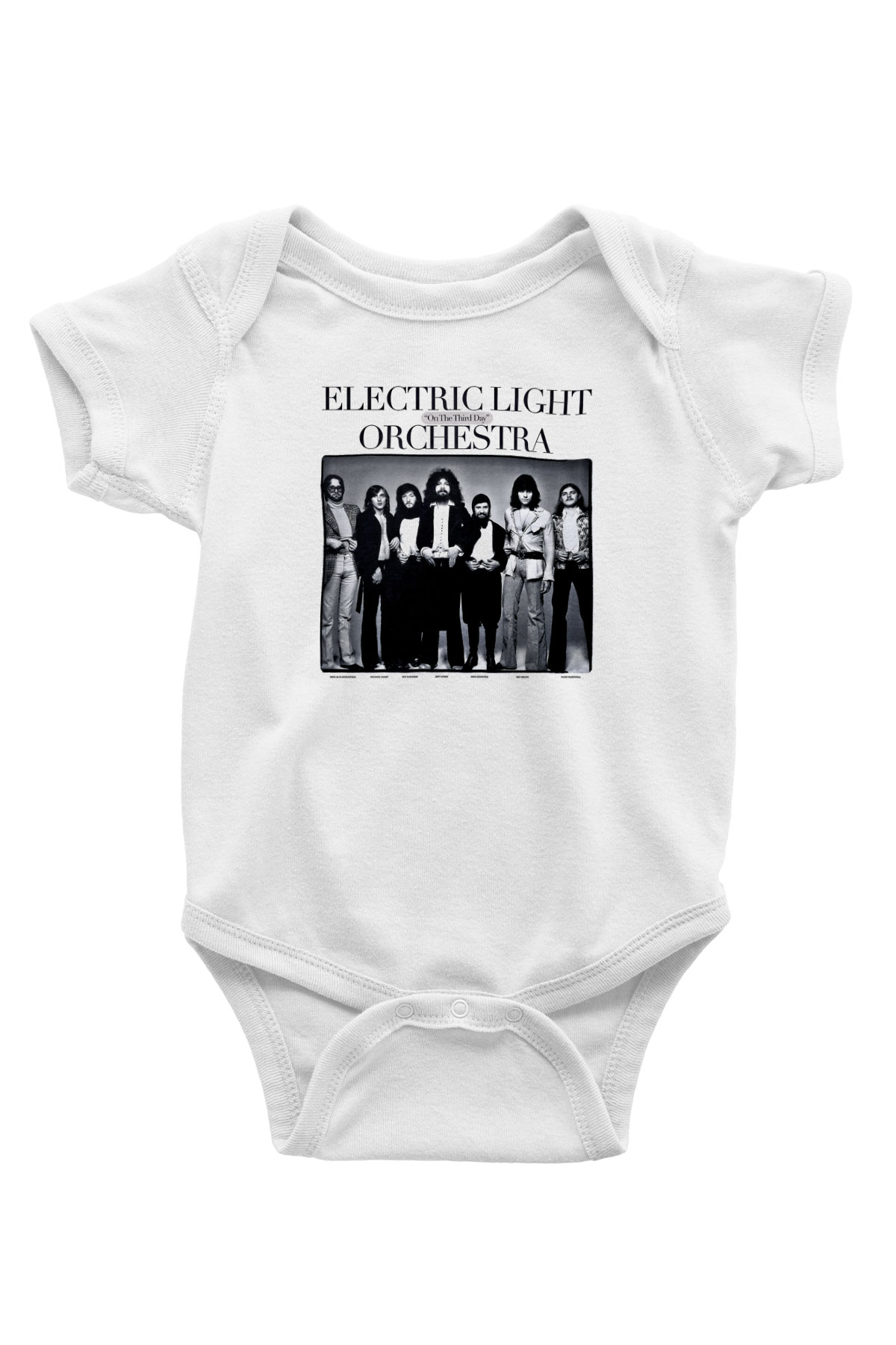 Electric Light Orchestra Baskılı Unisex Beyaz Bebek Body - Zıbın